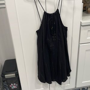 Black dress with adjustable straps